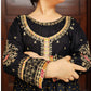 Girls Handmade Summer Kurta Set – Black with Golden & Multicolor Detailing